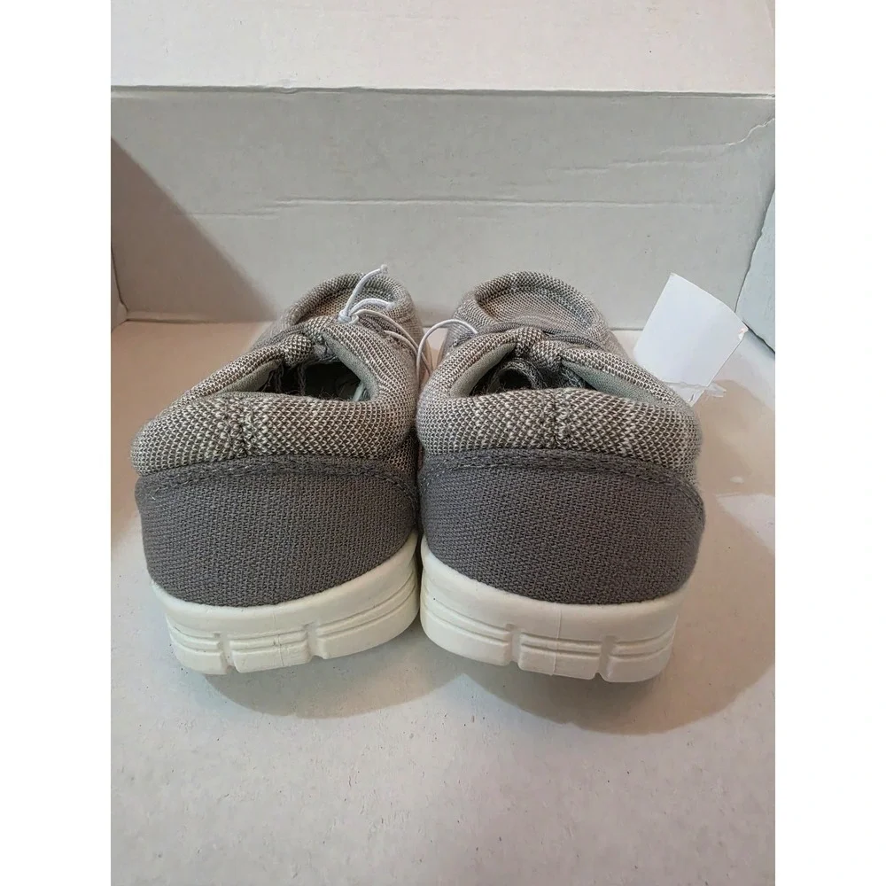 US Sports Toddler Boys Slip On Canvas Loafers Taupe Grey Size 9T NWT